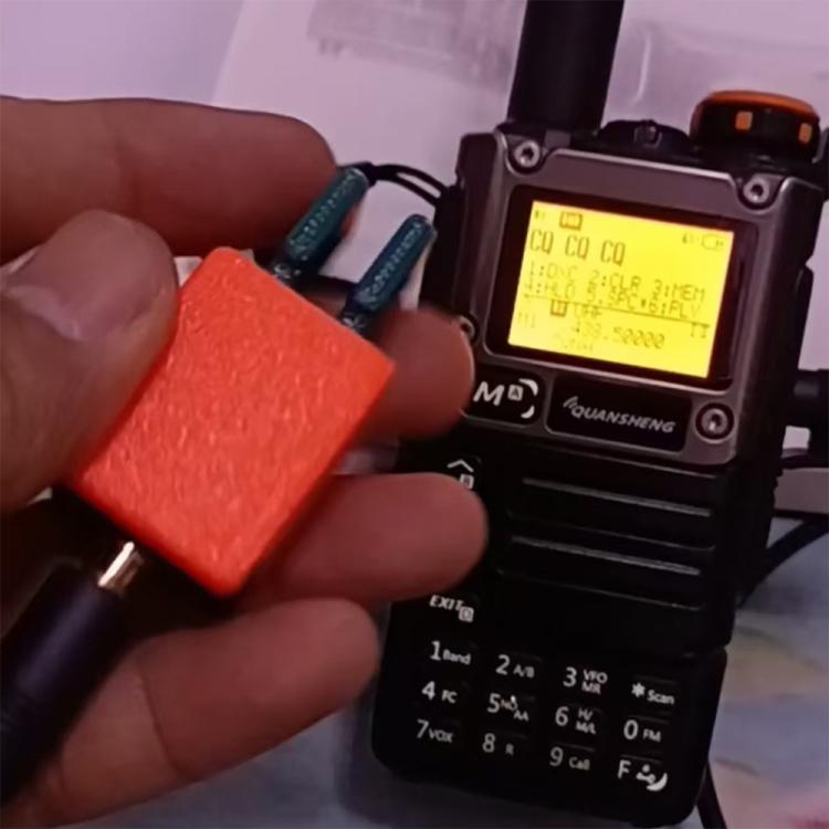 For Quansheng K5 / K6 Walkie-talkie CW Double Paddle Automatic Key Adjustable Finger Force Key