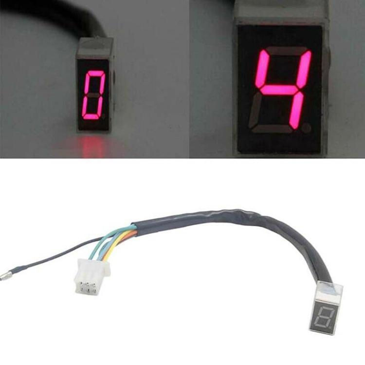 Universal LED 5-speed Gear Display Motorcycle Display Shift Lever Sensor