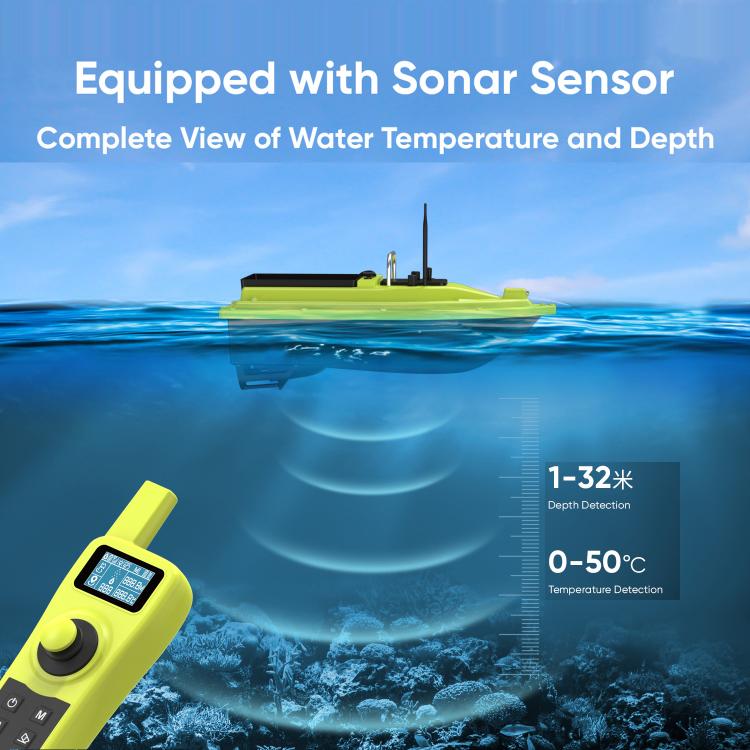 D36B Smart Remote Control Fishing Bait Boat Support Sonar Sensor & GPS, EU Plug, US Plug, UK Plug