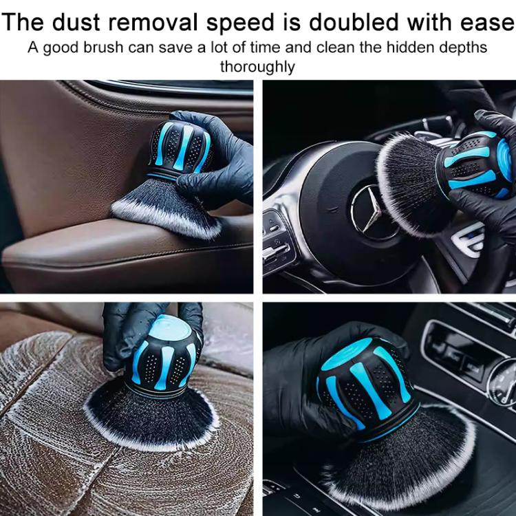 Car Large Round Head Soft Bristle Ball Interior Cleaning Brush