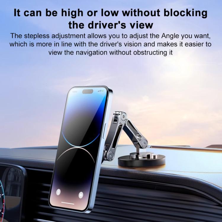 360 Degree Rotating Adhesive Magnetic 15W Wireless Fast Charger Car Holder