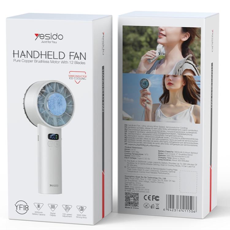 Yesido YF18 Handheld Ice Compress Brushless High Speed ??Fan