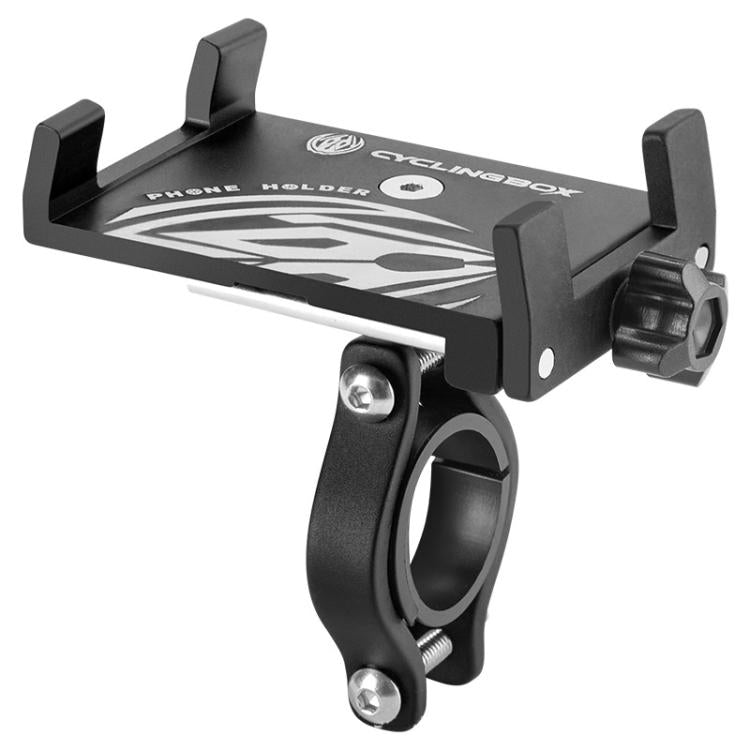 Motorcycle Bicycle Riding Navigation Aluminum Alloy Shockproof Phone Clamp Bracket