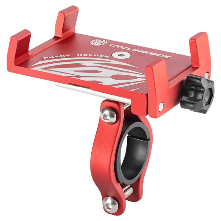 Motorcycle Bicycle Riding Navigation Aluminum Alloy Shockproof Phone Clamp Bracket