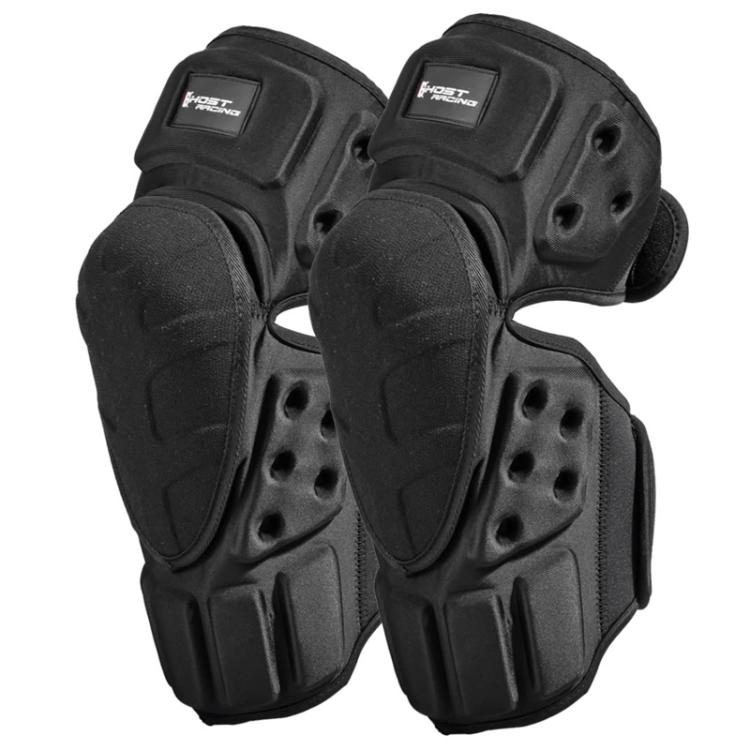 GHOST RACING GH-HX03 1 Pair Motorcycle Protective Gear Kevlar Racing Cold-proof Windproof Knee Pads