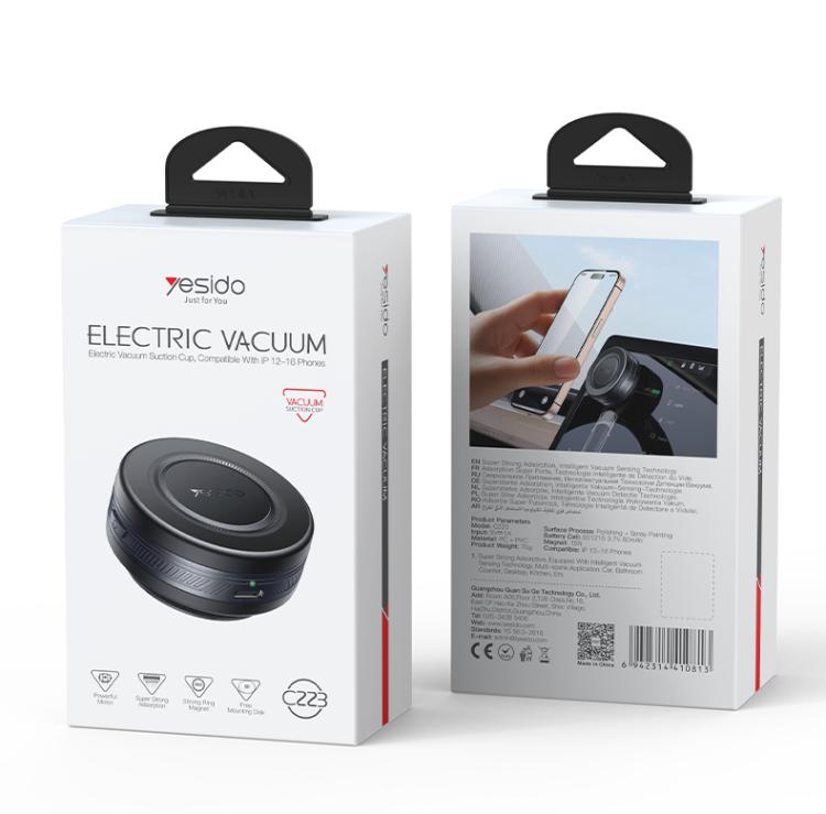 Yesido C223 Electric Vacuum Suction Cup MagSafe Car Mount