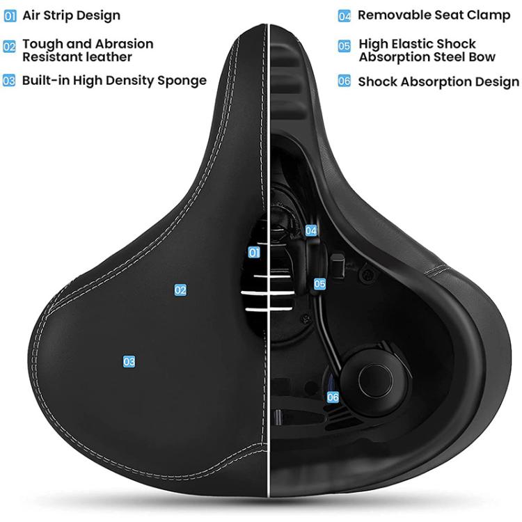 Mountain Bike Wide Seat Saddle, 1156