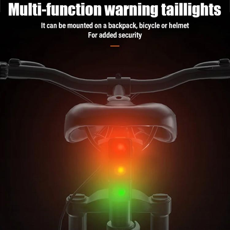 QX-W19 Creative Bicycle Three Color LED Tail Light, Safe Night Riding Warning Light, QX-W19