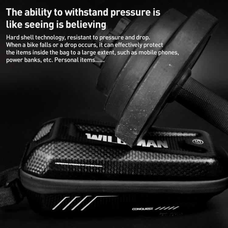 WILD MAN E5S Mountain Bicycle Front Bag EVA Hard Shell Bag, E5S