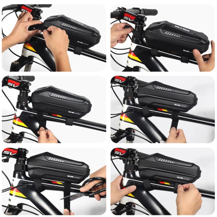 WILD MAN ES5 Basic Mountain Bicycle EVA Hard Shell Bag Bike Front Top Tube Bag, ES5