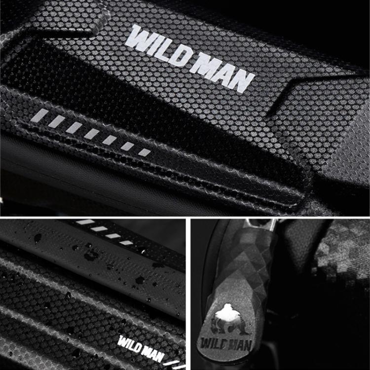 WILD MAN ES5 Basic Mountain Bicycle EVA Hard Shell Bag Bike Front Top Tube Bag, ES5
