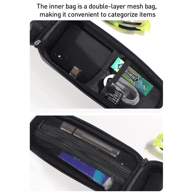 WILD MAN ES5 Basic Mountain Bicycle EVA Hard Shell Bag Bike Front Top Tube Bag, ES5