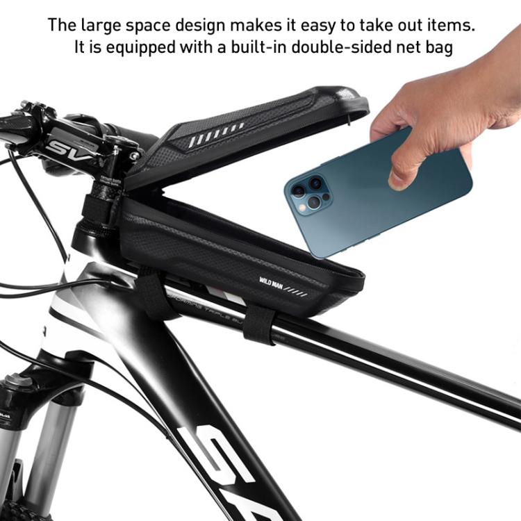 WILD MAN ES5 Basic Mountain Bicycle EVA Hard Shell Bag Bike Front Top Tube Bag, ES5