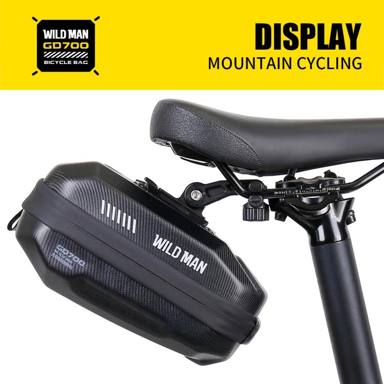 WILD MAN GD700 Mountain Bicycle EVA Hard Shell Bag Bike Seat Bag, GD700