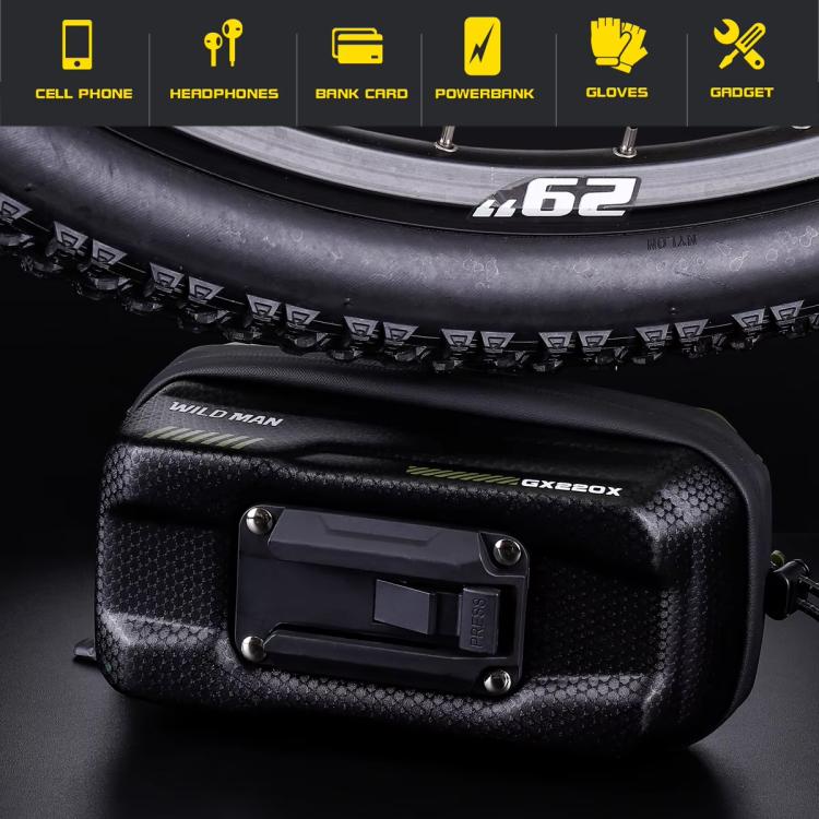 WILD MAN GX220X Mountain Bicycle EVA Hard Shell Bag Bike Front Quick Release Bracket, GX220X