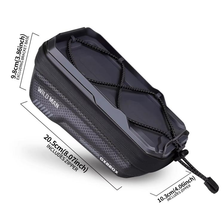 WILD MAN GX220X Mountain Bicycle EVA Hard Shell Bag Bike Front Quick Release Bracket, GX220X
