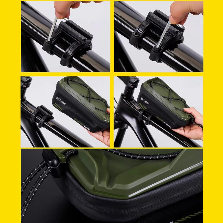 WILD MAN GX220X Mountain Bicycle EVA Hard Shell Bag Bike Front Quick Release Bracket, GX220X