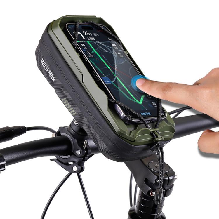 WILD MAN GX330 Mountain Bicycle Mobile Phone Holder EVA Hard Shell Handlebar Bag, GX330