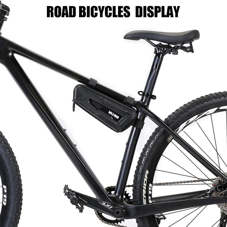 WILD MAN M40 Mountain Bicycle Front Beam Triangle Bag TPU Carbon Fiber Hard Shell Bag Cycling Equipment, M40