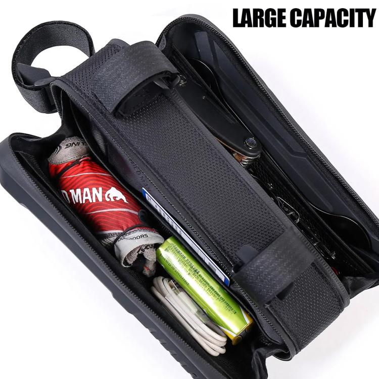 WILD MAN M40 Mountain Bicycle Front Beam Triangle Bag TPU Carbon Fiber Hard Shell Bag Cycling Equipment, M40