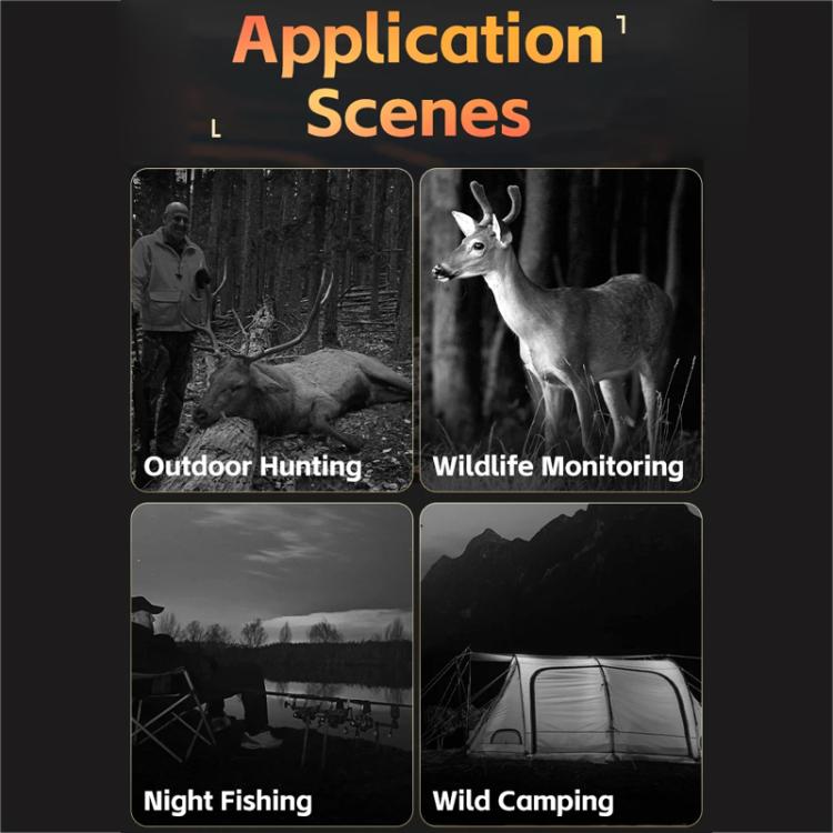 FNIRSI NVS-40 Small Portable Outdoor 4K Full Color HD Infrared Binocular Night Vision Device, NVS-40
