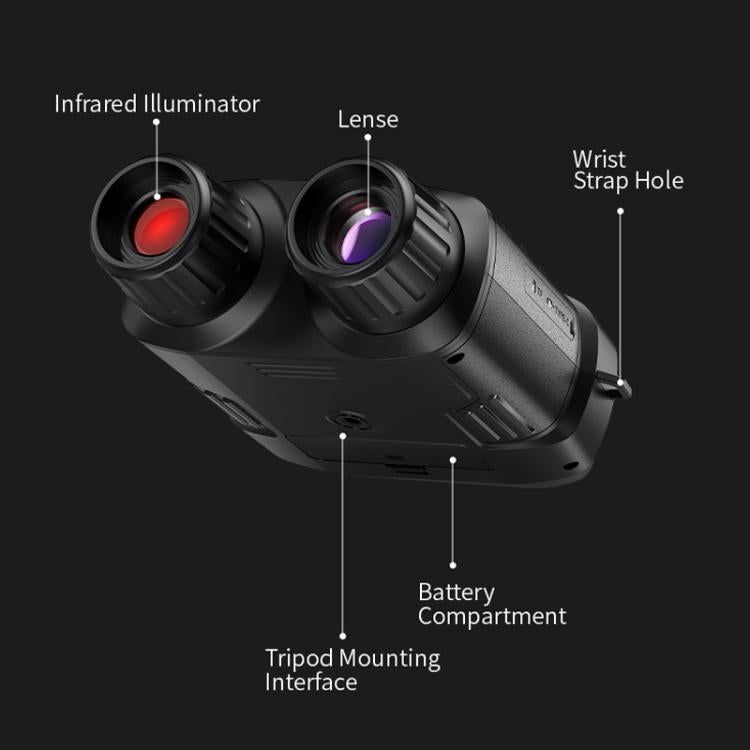 FNIRSI NVS-40 Small Portable Outdoor 4K Full Color HD Infrared Binocular Night Vision Device, NVS-40