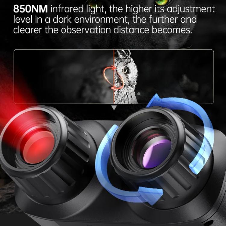 FNIRSI NVS-40 Small Portable Outdoor 4K Full Color HD Infrared Binocular Night Vision Device, NVS-40