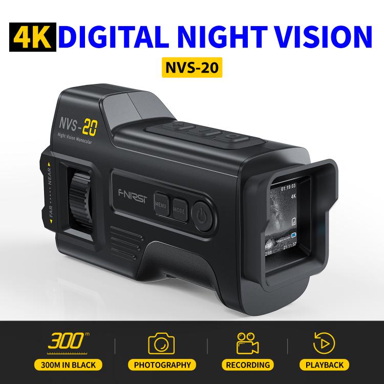 FNIRSI NVS-20 Small Portable Outdoor 4K Full Color HD Infrared Night Vision Device, NVS-20
