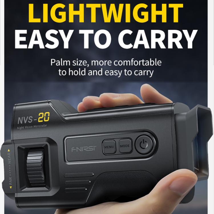 FNIRSI NVS-20 Small Portable Outdoor 4K Full Color HD Infrared Night Vision Device, NVS-20