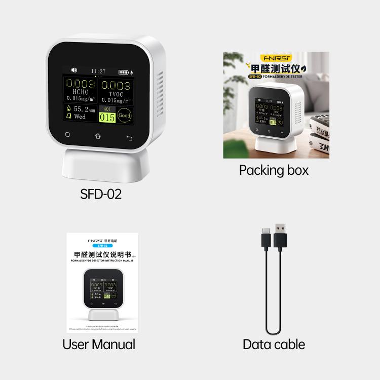 FNIRSI SFD?02 4 in 1 Indoor Air Quality Monitor