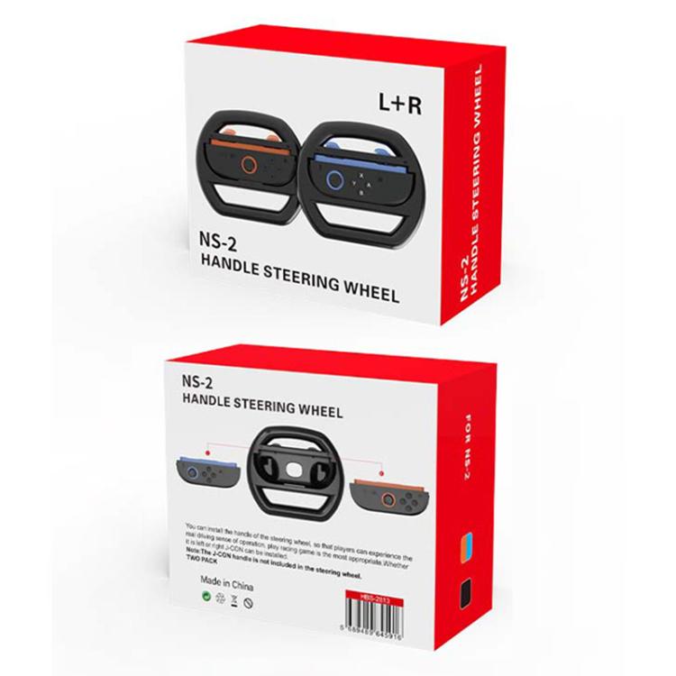 For Nintendo Switch 2 Joy-Con 1pair iPlay HBS-2813 Controller Racing Simple Steering Wheel