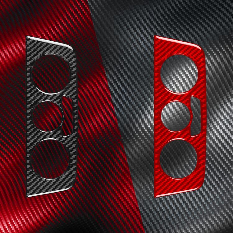 Carbon Fiber Car Air Conditioner Switch Panel A Decorative Sticker for SEAT Ibiza 2009-2014, Left and Right Driver