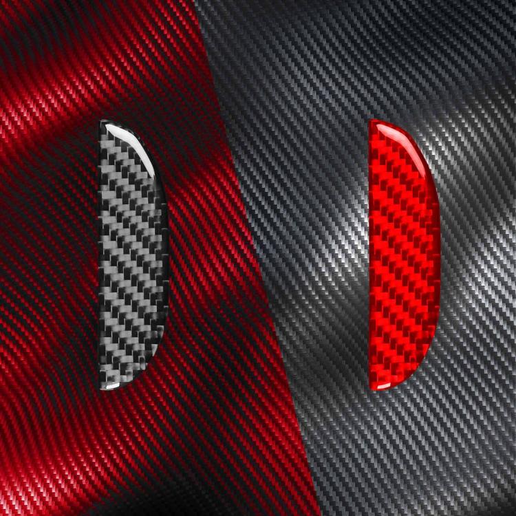 Carbon Fiber Car Passenger Seat Storage Box Handle Decorative Sticker for SEAT Leon 2005-2012, Left and Right Driver