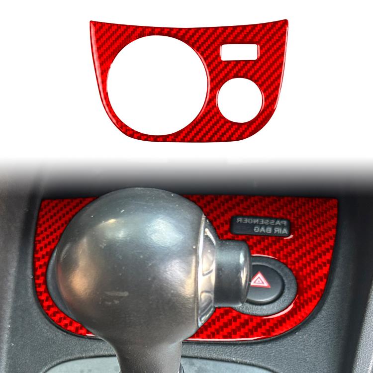 Carbon Fiber Car Water Cup Panel Decorative Sticker for SEAT Leon 2005-2012