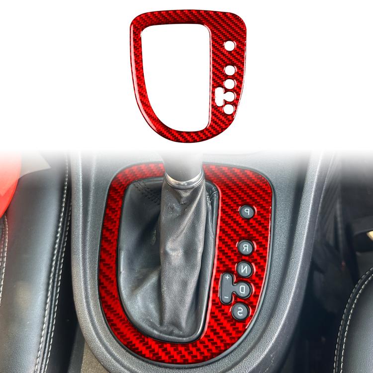 Carbon Fiber Car Gear Position Panel Decorative Sticker for SEAT Leon 2005-2012