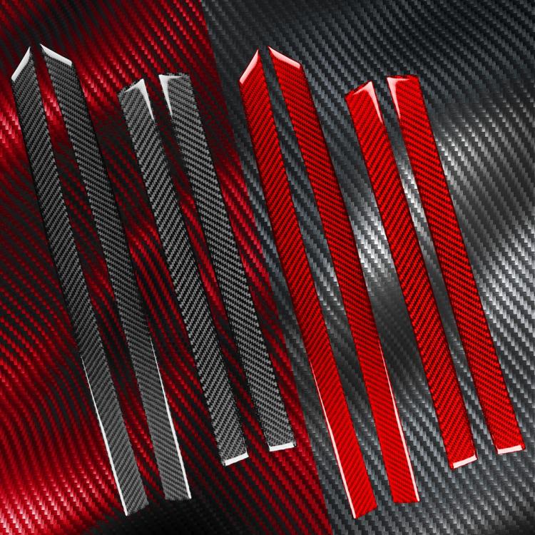 4pcs/Set Carbon Fiber Car Door Panel Decorative Sticker for SEAT Leon 2005-2012, Left and Right Driver