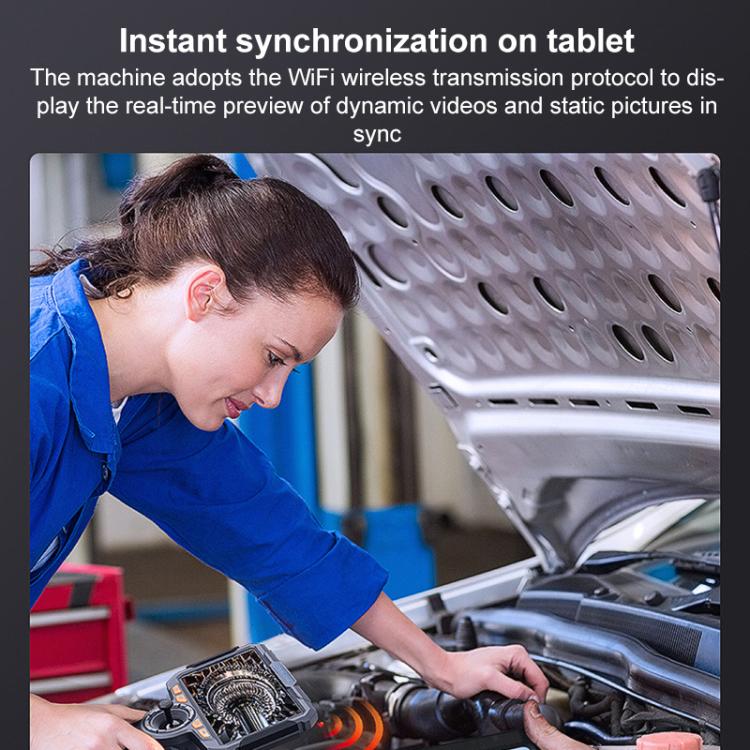 TESLONG TF600 6 Inch Screen 360 Degree Steering Industrial Endoscope 1.55m Length