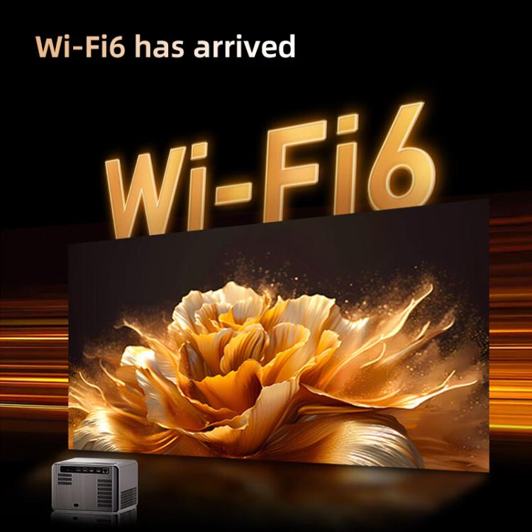 Cheerlux C58A1 Android Version 1920x1080P 650ANSI Smart Projector, with Front Display