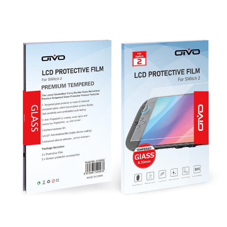2pcs OIVO IV-SW280 HD Tempered Glass Film
