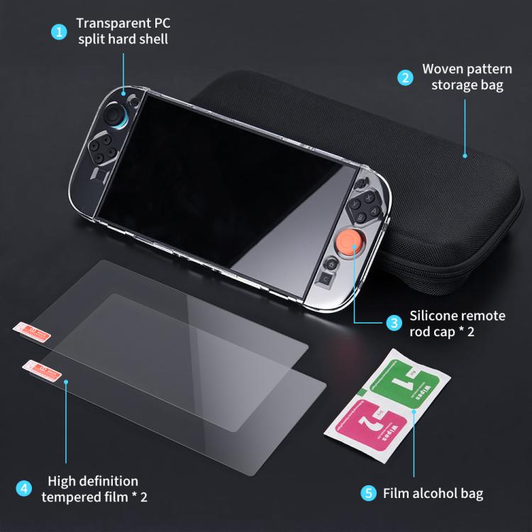 5 in 1 Handheld Game Console Storage Bag Set