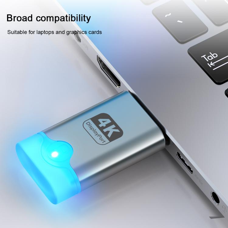 DOONJIEY DisplayPort Interface Graphics Card Spoofer Display Emulator Virtual Monitor with Indicator Light