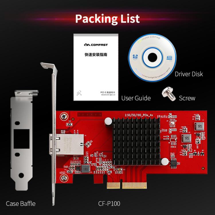 COMFAST CF-P100 10G PCI-E Network Card