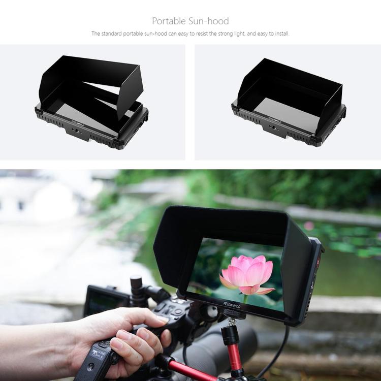 FEELWORLD SC6 6-inch 1500nit High Brightness Aluminium Filed Camera Video Monitor 3G SDI 4K HDMI-compatible 60Hz 1920 x 1080 IPS Screen