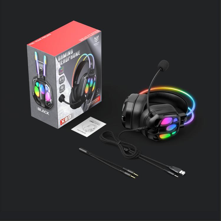ONIKUMA X89 RGB Wired Earphone with Microphone