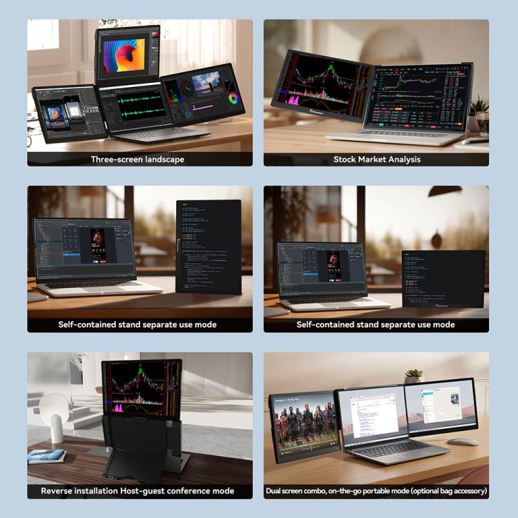 Arie 13 13.3 inch Expanded Display Triple Portable Monitor