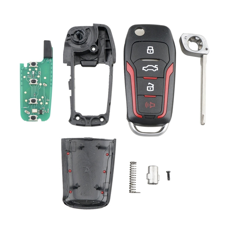 Car Key CWTWB1U345 63 Chip Single Frequency 315 Frequency for Ford 4-button Folding