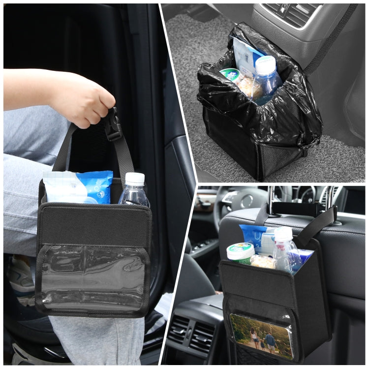 FUNADD Portable Folding Car Back Seat Hook Storage Box