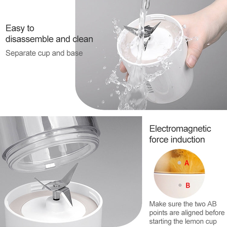 Vitamer USB Mini Portable Juicer Juice Blender Lemon Fruit Squeezers Reamers Bottle