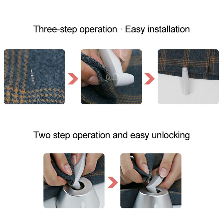 5pcs Supermarket Anti-theft Magnetic Buckle EAS Anti-theft Sound and Magnetic Button Label