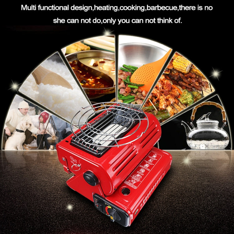 Multifunctional Portable Outdoor Camping Trip Gas Heater Gas Stove Burner, Powered by Dual Gas Tank (Not Included)